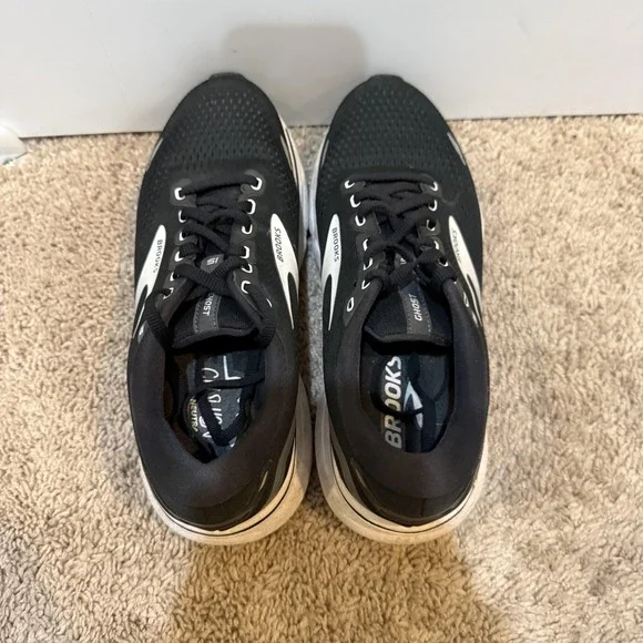 Brooks Ghost 15 Running Shoes Womens Size 8B Black Cushioned Sneakers Athletic - Picture 5 of 9